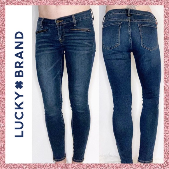 Lucky Brand Denim - Lucky Brand Charlie Distressed Skinny Jeans 6 28